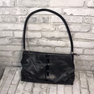Brighton Black Leather Shoulder Purse Bag